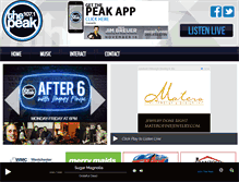 Tablet Screenshot of 1071thepeak.com